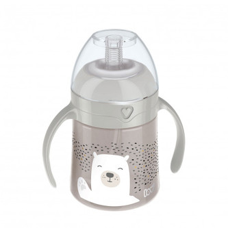 LOVI První hrneček se slámkou Beginner 150ml Buddy Bear