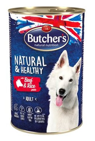 Butcher's Dog N&H s hovězím masem a rýží konz. 1200g