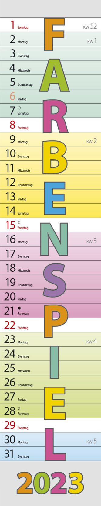 Planer Farbenspiel 2023