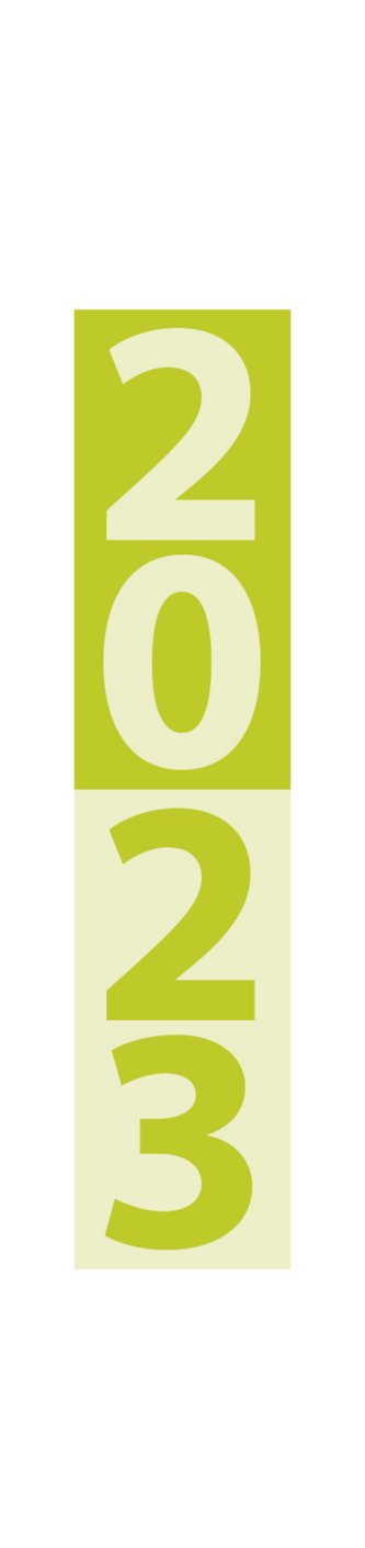 Streifenplaner Compact Grün 2023