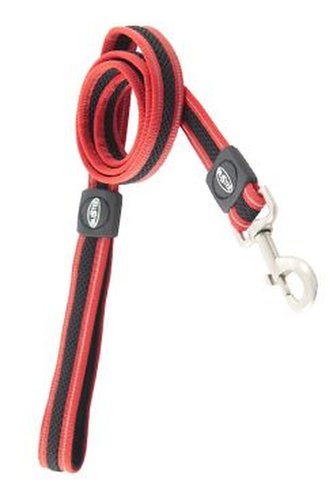 Vodítko BUSTER Airmesh reflexní L/XL 140cm/25mm červen