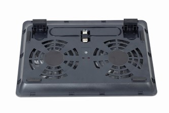 GEMBIRD Podstavec pod notebook NBS-2F15-05, pro notebooky do 15,6", LED, černý