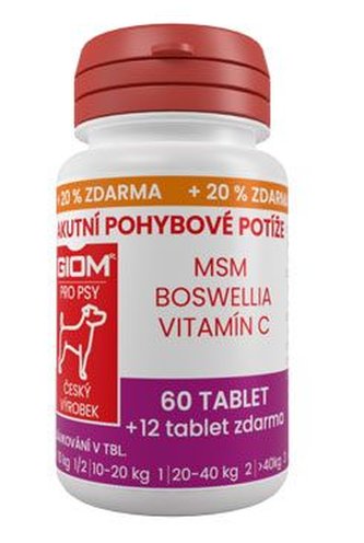 Giom pes Akutní pohybové potíže 60 tbl+20%zdarma