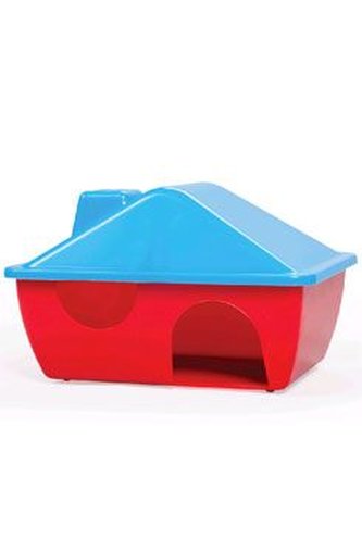 Domek pro hlodavce plastový s tvarovanou střechou A009