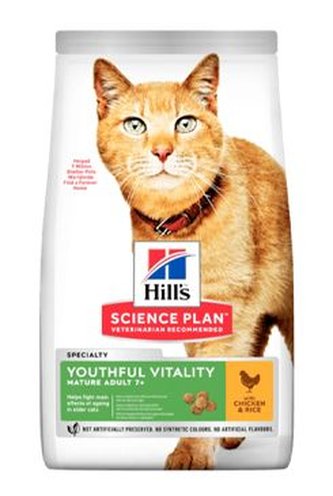 Hill's Fel. Dry SP Adult7+Senior Vitality Chicken 300g