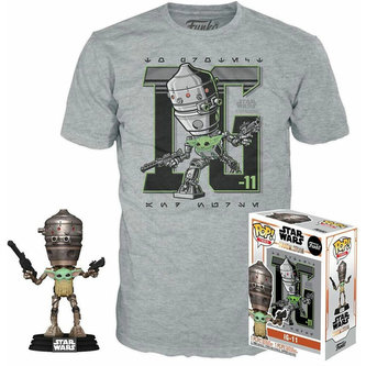 Funko POP! & Tee Box Star Wars The Mandalorian - Child In Satchel S (Exclusive)