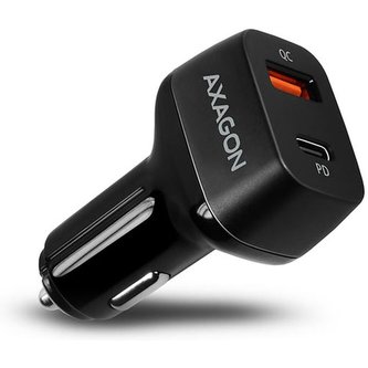 AXAGON PWCPDQ PD a QUICK nabíječka do auta 2x port QC3.0/AFC/FCP/SCP + PD typeC 47W