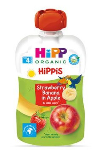 Hipp příkrm OVOCE BIO jablko/jahoda/banán 100g