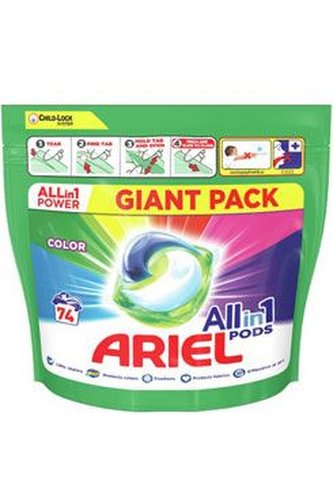Prací prostředek Ariel Color kapsle 74ks