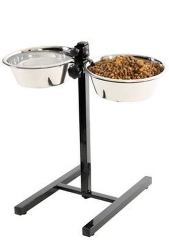 Miska nerez stojan nastavitelný+2 misky pes2,75L Zolux