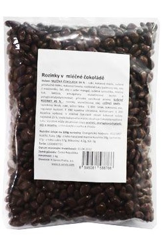 Rozinky v mléčné čokoládě 1kg