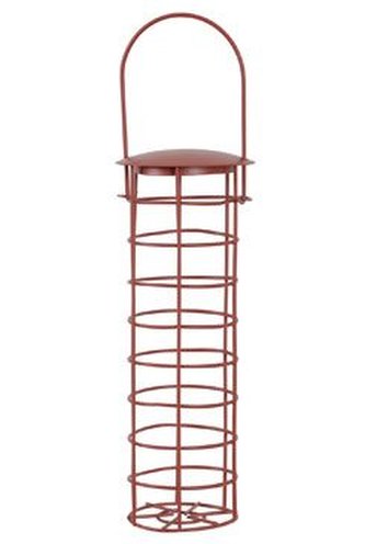 Krmítko venk. TUBE na loj.koule kov červená Zolux