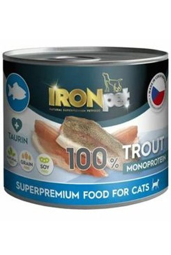 IRONpet Cat Trout konzerva 200g