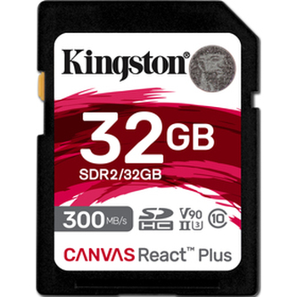 Paměťová karta KINGSTON Canvas React Plus SD 32GB