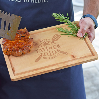 Dřevěné prkénko - Tatínek - Mistr grilování