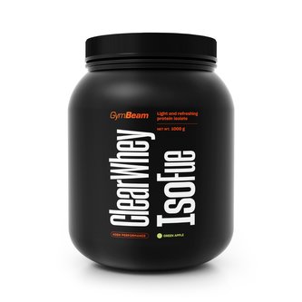 Clear Whey IsoFue - GymBeam - zelené jablko - 1000 g