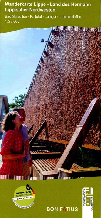 Wanderkarte Lippe - Land des Herrmann  - Lippischer Nordwesten