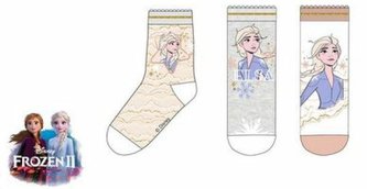 SADA 3 KS PONOŽKY FROZEN - velikost 23-26