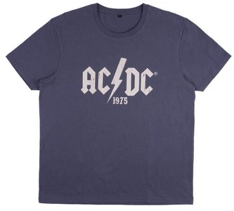 Pánské tričko AC/DC: 1975 (2XL) modrá bavlna