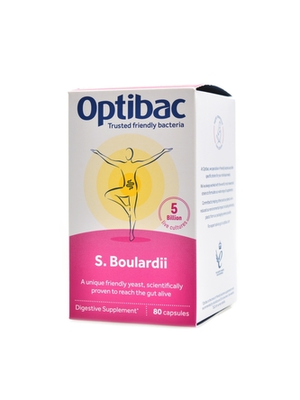 Optibac - Saccharomyces Boulardii 80 kapslí Probiotika při průjmu