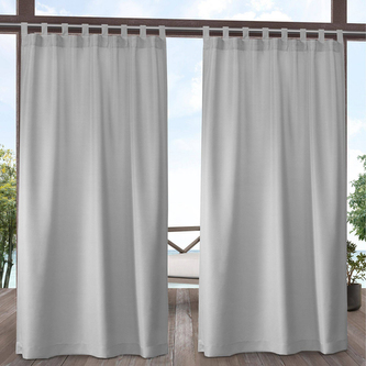 Venkovní zahradní závěs s poutky PORTORIKO světle šedá 155x240 cm (cena za 1 kus) MyBestHome