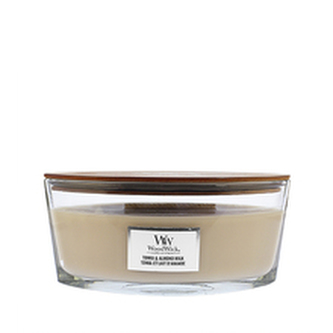 WoodWick Tonka & Almond Milk svíčka loď 453,6g
