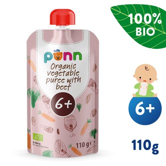 SALVEST Põnn BIO Hovězí maso se zeleninovým pyré (110 g)