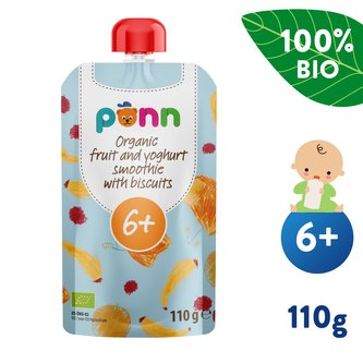 SALVEST Põnn BIO Ovocné smoothie s jogurtem a sušenkami (110 g)