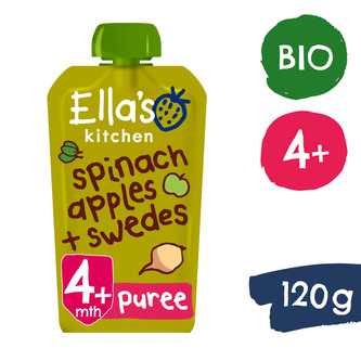 Ella's Kitchen BIO Špenát jablko a tuřín (120 g)