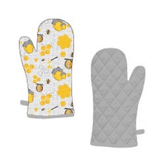 HOME ELEMENTS Kuchyňská chňapka s magnetem 18*32 cm, Včelka