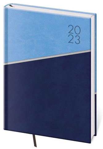 Diář 2023 denní A5 Line - modrý