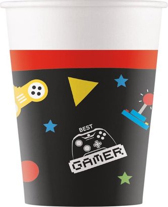 EKO Papírové kelímky Game Party 8 ks