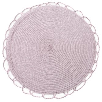 Prostírání kulaté TÝNKA růžová O 38 cm Mybesthome