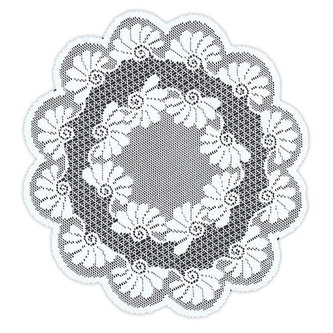 Dekorační žakárový ubrousek ANA bílá O 40 cm MyBestHome