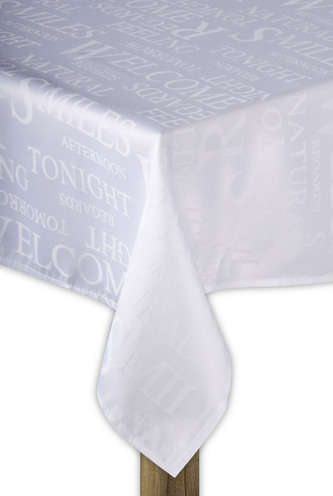 Ubrus POETRY bílá, 110x160 cm motiv A ESSEX