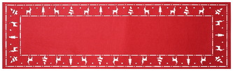 Filcový běhoun na stůl CHRISTMAS II. červená 30x100 cm MyBestHome