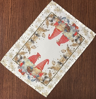 Dekorační ozdobný ubrousek GNOMES III. 35x50 cm Mybesthome