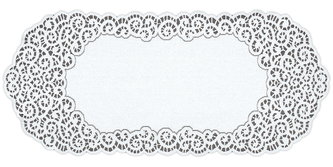 Žakárový ubrus - běhoun RAFAEL 50x115 cm bílá MyBestHome