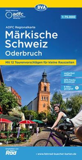 ADFC-Regionalkarte Märkische Schweiz Oderbruch,1:75.000, reiß- und wetterfest, GPS-Tracks Download