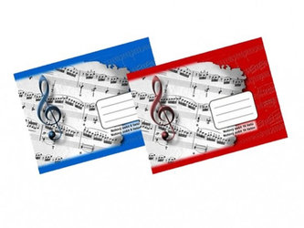 Školní sešit notový,16 listů