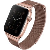 UNIQ Dante ocelový řemínek Apple Watch 41/40/38mm Rose růžově zlatý