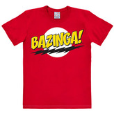 Pánské tričko Big Bang Theory|Teorie velkého třesku: Bazinga (3XL) červené bavlna