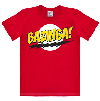 Pánské tričko Big Bang Theory|Teorie velkého třesku: Bazinga (3XL) červené bavlna