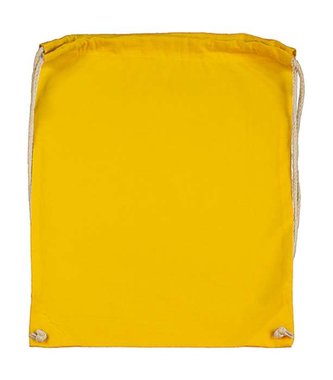 Batoh bavlněný, 140 g/m², 37 x 48cm, žlutý (Yellow)