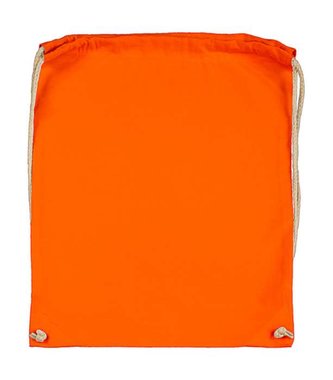 Batoh bavlněný, 140 g/m², 37 x 48cm, oranžový (Tangerine)