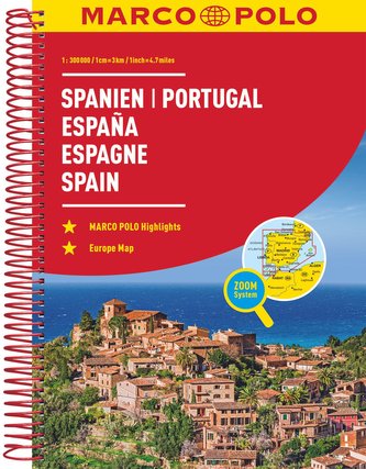 MARCO POLO Reiseatlas Spanien, Portugal 1:300 000