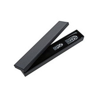 DuKaS Skleněný pilník na nehty velký a malý s kamínky Swarovski Varianta Bílé krystaly woman