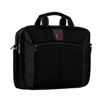 WENGER SHERPA - 16" dvojitá tenká brašna na notebook, černá