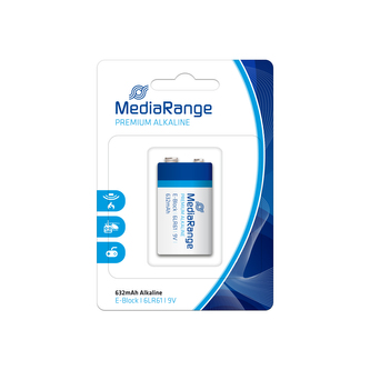 MediaRange Premium alkalická baterie E-Block 9V