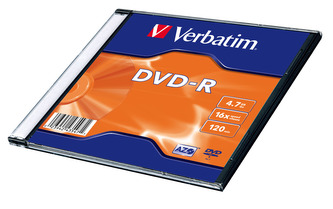 VERBATIM DVD-R AZO 4,7GB, 16x, slim case 100 ks